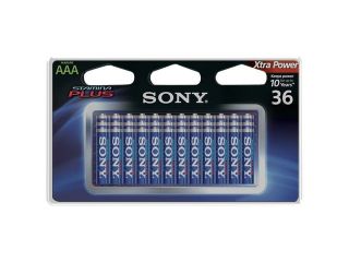 SONY S AM4B36A STAMINA(R) PLUS Alkaline Batteries (AAA; 36 pk)