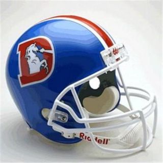 Creative Sports RD BRONCOSTB R BlueD Denver Broncos 1975 1996 Throwback Riddell Full Size Deluxe Replica Football Helmet
