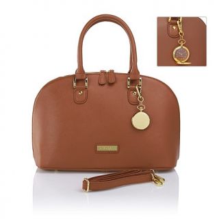 JOY & IMAN 21 Section Luxe Genuine Leather Handbag & Pocket Watch   7341363