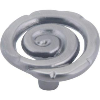 Atlas Homewares Scroll Collection 1 1/2 in. Pewter Cabinet Knob 140 P