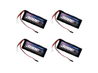 Venom 6V 3000mAh 5 Cell Large Scale Receiver NiMH Battery x4 Packs | Part No. 1502X4