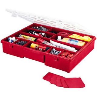 Stack On 17 Compartment Storage Box (Red)