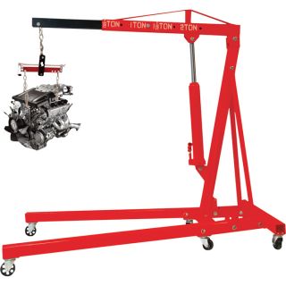 Torin Big Red 2 Ton Folding Shop Crane with Free Load Leveler — Model# T32002