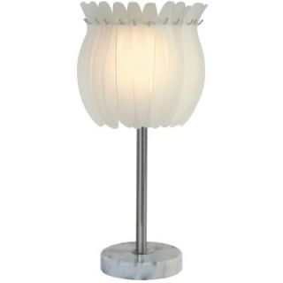 Trend Lighting Pique 22.5 in. Sateen White Table Lamp TT6992