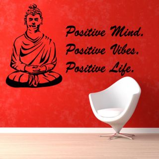 Buddah Positive Quote Vinyl Sticker Wall Art