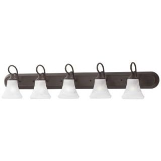 Thomas Lighting Elipse 5 Light Painted Bronze Wall Vanity Light SL744563