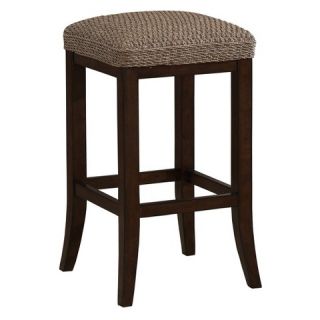 Lafayette Seagrass Cushioned 26 Counter Stool Hardwood/Light Brown