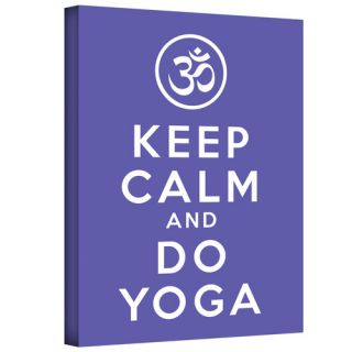 Keep Calm And Do Yoga by Art D Signer Kcco Gallery Wrapped Canvas by