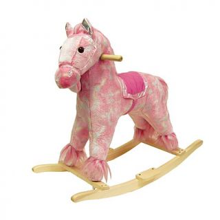 Happy Trails Plush Pink Rocking Pony   7540205