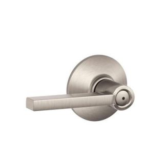 Schlage Latitude Satin Nickel Bed and Bath Lever F40 LAT 619