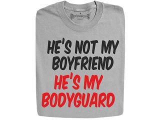 Stabilitees Funny Printed "Bodyguard & Boyfriend" Designed MensT Shirts