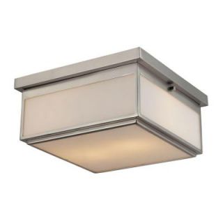 Titan Lighting 2 Light Brushed Nickel Ceiling Flushmount TN 7996