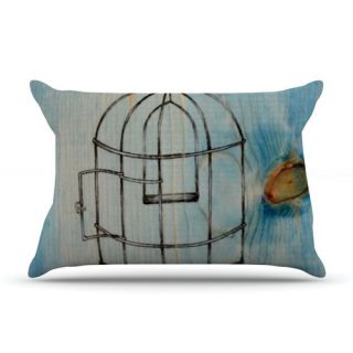 Bird Cage by Brittany Guarino Cotton Pillow Sham by KESS InHouse