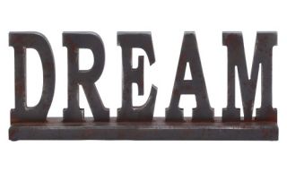 Woodland Imports Wooden Table Top Dream Sign   20W x 8H in.   Sculptures & Figurines