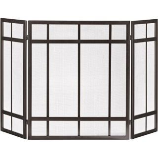 Pleasant Hearth 3 Panel Mission Style Fireplace Screen