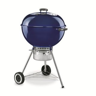 Weber One Touch 27 in Porcelain Enameled Dark Blue Charcoal Grill