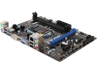 MSI B85M P33 LGA 1150 Intel B85 SATA 6Gb/s USB 3.0 Micro ATX Entry DVI Business Intel Motherboard