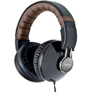 3Eighty5 Audio VIGOR Premium Stereo DJ Style Headphones, Black/Brown