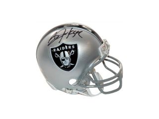 Bo Jackson signed Oakland Raiders Replica Mini Helmet (black sig center)  Steiner Hologram
