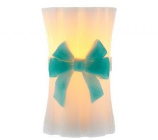 Candle Impressions 6 Hourglass Flameless Candle w/Bow   H199041 —