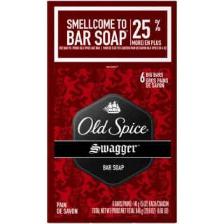 Old Spice Swagger Bar Soap, 4 oz, 6 count