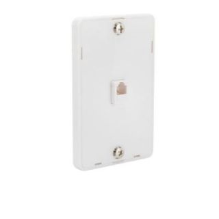CE TECH 1 Line Phone Wall Mount   White 219 4C WH