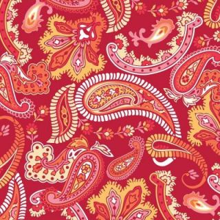 WallPOPs 13 in. x 13 in. Paisley Please Blox   Red/Pink 8 Piece Wall Decal TWPB99844