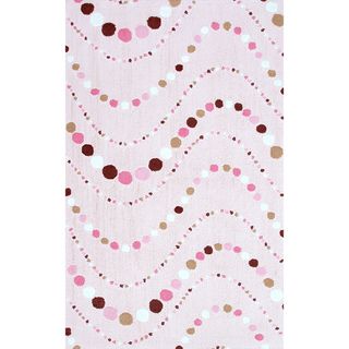 Manam Dot Mania Pink and Brown Rug