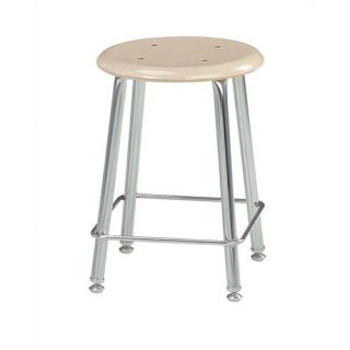 Height Adjustable Stool with Saddle Seat