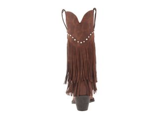 Roper 12 Stud and Fringe Boot Brown/Crystal Stud