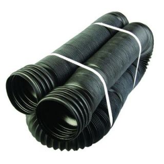 Bend A Drain 4 in. x 25 ft. Polypropylene Flexible Perforated Pipe 330125