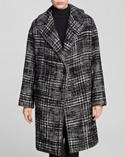 DKNY Oversize Houndstooth Coat