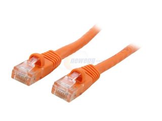 Coboc CY CAT6 0.5 OR 0.5ft. (6in.) 24AWG Snagless Cat 6 Orange Color 550MHz UTP Ethernet Stranded Copper Patch cord /Molded Network lan Cable