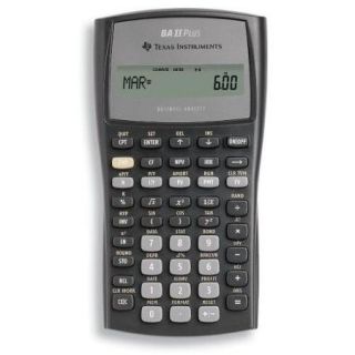 Texas Instruments Baiiplus Ti Financial Calculator (ba ii plus)