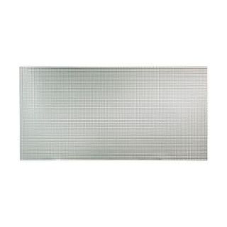 Fasade Square 96 in. x 48 in. Decorative Wall Panel in Brushed Aluminum S62 08