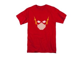 Justice League Flash Head Mens Short Sleeve Shirt