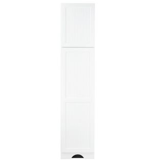 KraftMaid 18 in W x 83.5 in H x 18.88 in D White MDF Freestanding Linen Cabinet