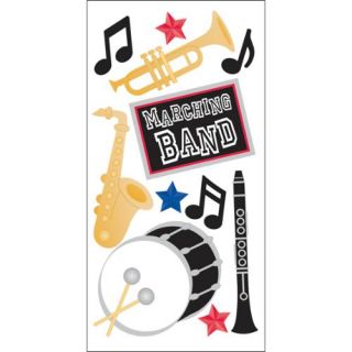 Essentials Dimensional Stickers 2.75"X6.75" Sheet Marching Band