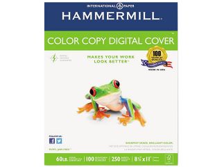 Hammermill 12254 9 Color Copy Digital Cover Stock, 60 lbs., 8 1/2 x 11, White, 250 Sheets