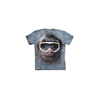 The Mountain Grey 100% Cotton Animal Spirit Circle Novelty T Shirt (Size Small)