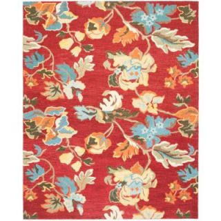 Safavieh Blossom Red/Multi 8 ft. 9 in. x 12 ft. Area Rug BLM672A 9