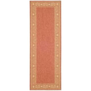 Safavieh Courtyard Rust/Sand 2 ft. 7 in. x 8 ft. 2 in. Runner CY5143A 38