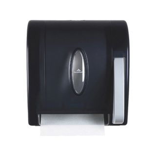 Hygienic Push Paddle Roll Towel Dispenser in Translucent Smoke