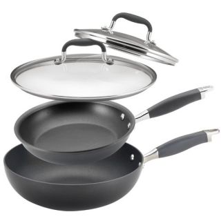 Piece Non Stick Covered Skillet and Stir Frying Pan Set