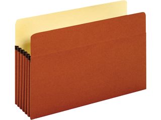 Bulk File Pockets, 5 1/4" Expansion, Legal, Redrope, 50/Ct