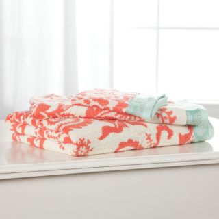 Amy Butler Woodfern 100% Organic Exchange Cotton Jacquard 3 Piece Bath Towel Set