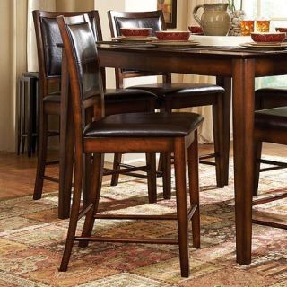 Madison Counter Height Stools 24", Set of 2, Rustic Oak