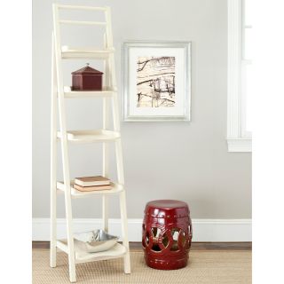 Safavieh Walker Leaning Etagere   Distressed Ivory   Bookcases