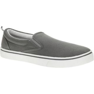 Faded Glory Mens Canvas Twin Gore Slip On Shoe
