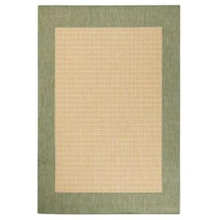 Home Decorators Collection Checkered Field Natural and Green 5 ft. 9 in. x 9 ft. 2 in. Area Rug 2881530610
